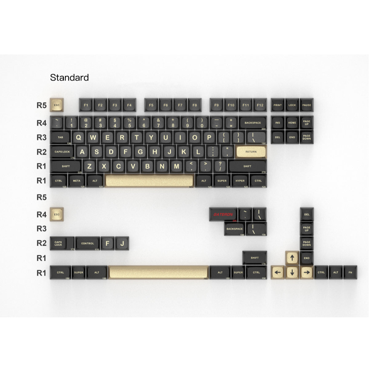 Gateron Aluminum Alloy Full Set Keycap Set-112